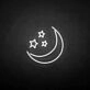 'Moon Star ' neon sign