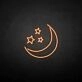 'Moon Star ' neon sign