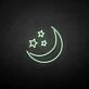 'Moon Star ' neon sign