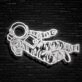 Astronaut Fly Neon Sign for Space Enthusiasts