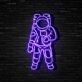 Astronaut Neon Sign for Space and Astronomy Lovers