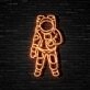Astronaut Neon Sign for Space and Astronomy Lovers