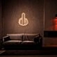 Middle Finger Neon Sign for Edgy and Bold Spaces