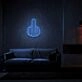 Middle Finger Neon Sign for Edgy and Bold Spaces