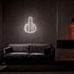 Middle Finger Neon Sign for Edgy and Bold Spaces