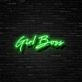 Girl Boss Neon Sign for Empowering and Inspirational Spaces