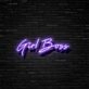 Girl Boss Neon Sign for Empowering and Inspirational Spaces