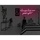 Always Kiss Me Goodnight Neon Sign for Romantic Bedrooms