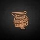 Diner Burger' neon sign