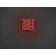 Girls Girls Girls Neon Sign for Playful and Fun Spaces
