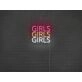 Girls Girls Girls Neon Sign for Playful and Fun Spaces