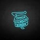 Diner Burger' neon sign