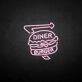 Diner Burger' neon sign