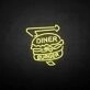 Diner Burger' neon sign