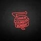 Diner Burger' neon sign