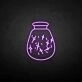 Wishing bottle neon sign