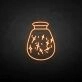 Wishing bottle neon sign