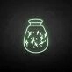 Wishing bottle neon sign
