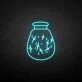 Wishing bottle neon sign