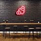 Croissant Neon Sign for Bakeries and Dining Areas