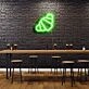 Croissant Neon Sign for Bakeries and Dining Areas