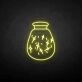 Wishing bottle neon sign
