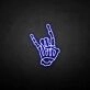 Skeleton hand' neon sign