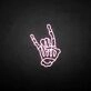 Skeleton hand' neon sign