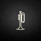 Piccolo trumpet' neon sign