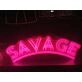 Savage Neon Sign for Bold and Playful Spaces