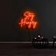 Stay Hungry Neon Sign for Motivational and Productive Spaces