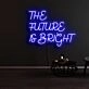 The Future Is Bright 1 Neon Sign for Positive and Inspirational Spaces