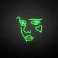 Punk girl' neon sign