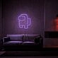 Among Us Neon Sign for Game Lovers and Fun Spaces