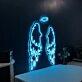 Angel With Halo And Wings Neon Sign for Spiritual and Peaceful Spaces