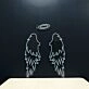 Angel With Halo And Wings Neon Sign for Spiritual and Peaceful Spaces