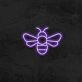 Bee Neon Sign for Nature and Whimsical Decor