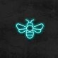 Bee Neon Sign for Nature and Whimsical Decor