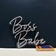 Boss Babe Neon Sign for Empowering and Inspirational Spaces