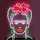 Frida Kahlo Neon Sign for Art Lovers and Bold Spaces