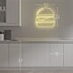 Gold Burger Neon Sign MNE11065 for Food Lovers and Dining Areas