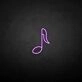 Musical note' neon sign