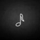 Musical note' neon sign