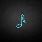 Musical note' neon sign