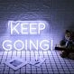 Keep Going Neon Sign for Motivational and Inspirational Spaces