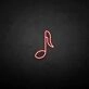 Musical note' neon sign