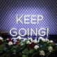 Keep Going Neon Sign for Motivational and Inspirational Spaces