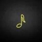 Musical note' neon sign