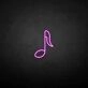 Musical note' neon sign