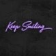 Keep Smiling Neon Sign for Positive and Happy Spaces